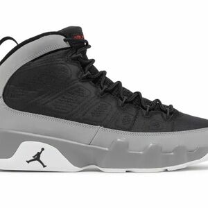Jordan Retro 9 Size 5y Black and Gray Sneakers. No box, Only used once.